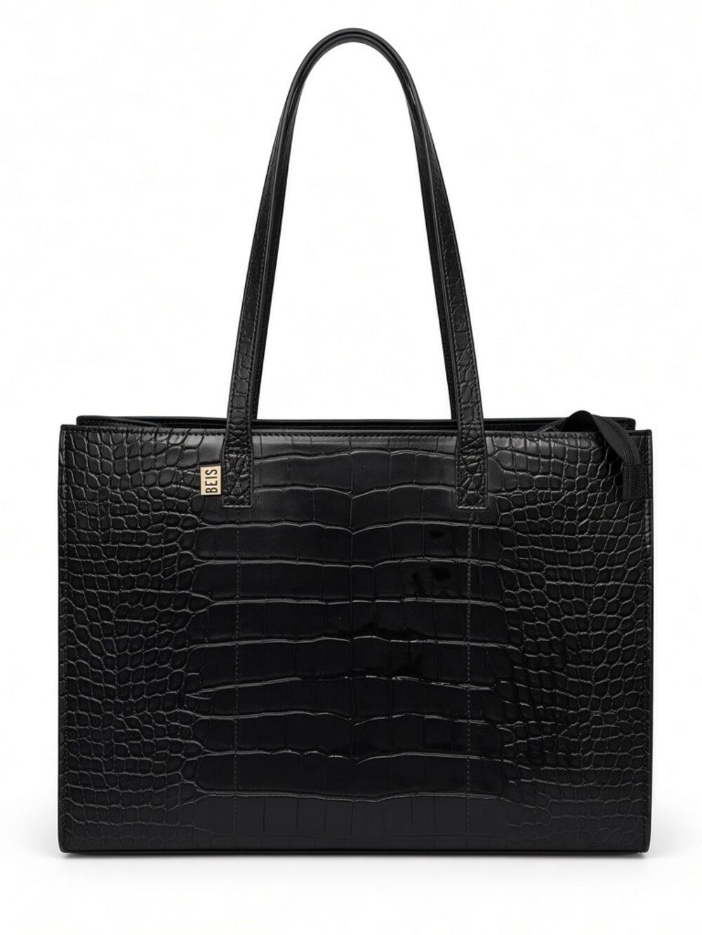 BÉIS Work Tote – Black Croc